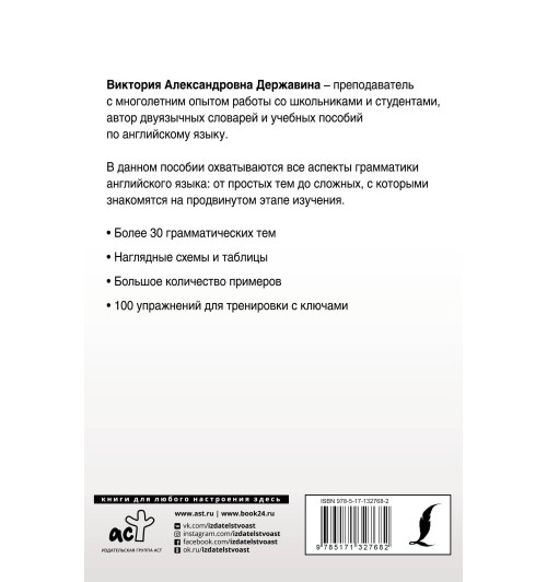 Виктория Державина: Полная грамматика английского языка в схемах и таблицах-1