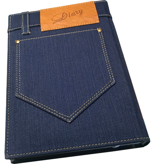 Ежедневник. Переплет- джинсовая ткань-29