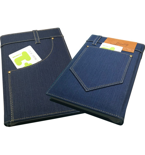 Ежедневник. Переплет- джинсовая ткань-33