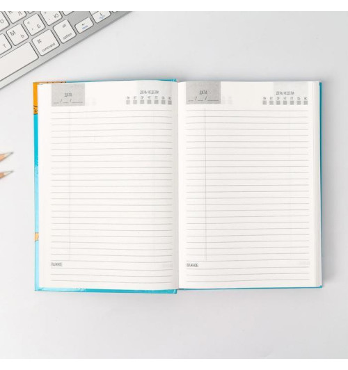 Ежедневник Oh, my CAT!, твёрдая обложка, А5, 160 листов-5