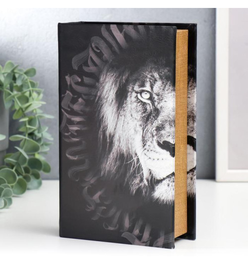 Книга-сейф: Лев. Through the eves of a lion - 21х13х5 см-1