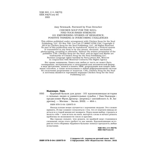 Ньюмарк Эми: Куриный бульон для души. 101 вдохновляющая история о сильных людях и удивительных судьбах-6