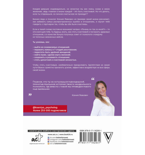 Левкович Ксения: Неидеальный психолог. Работа над ошибками-1