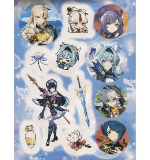 Genshin Impact. Наклейки (оранжевые)-3