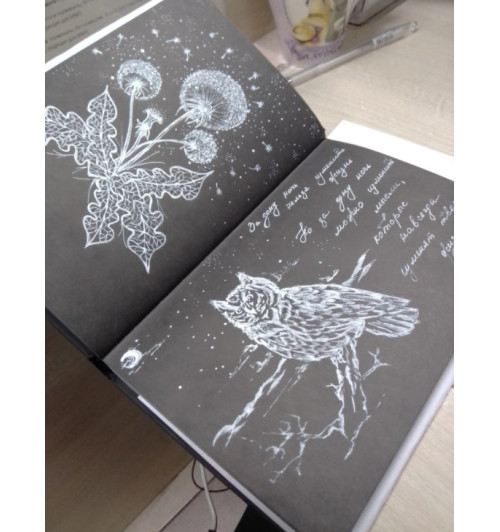 Блокнот: Black Note. Креативный блокнот с черными страницами-3